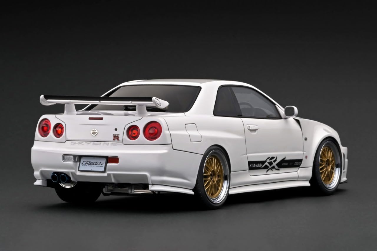 Amazon | ignition model 1/18 ニッサン Skyline GT-R (BNR34) White