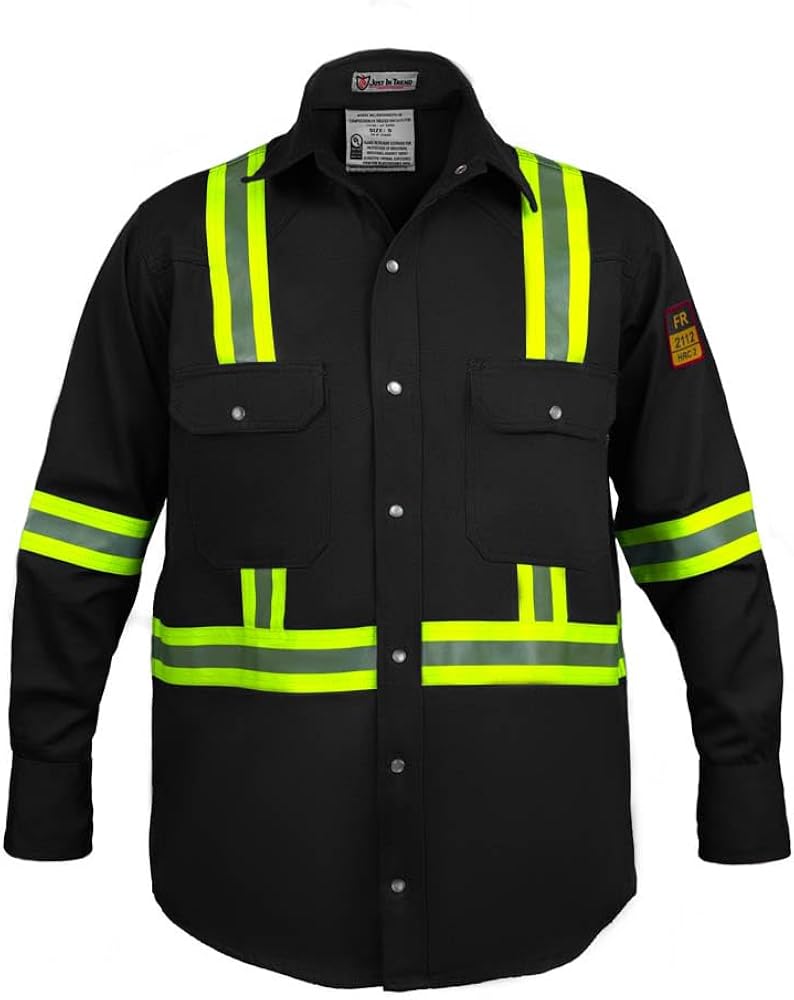 Amazon.com: Flame Resistant High Visibility Hi Vis FR Shirt - 100