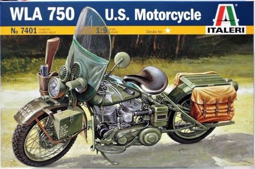 Amazon | 【イタレリ】1/9 アメリカ軍 軍用バイク WLA 750 (軍用 単車