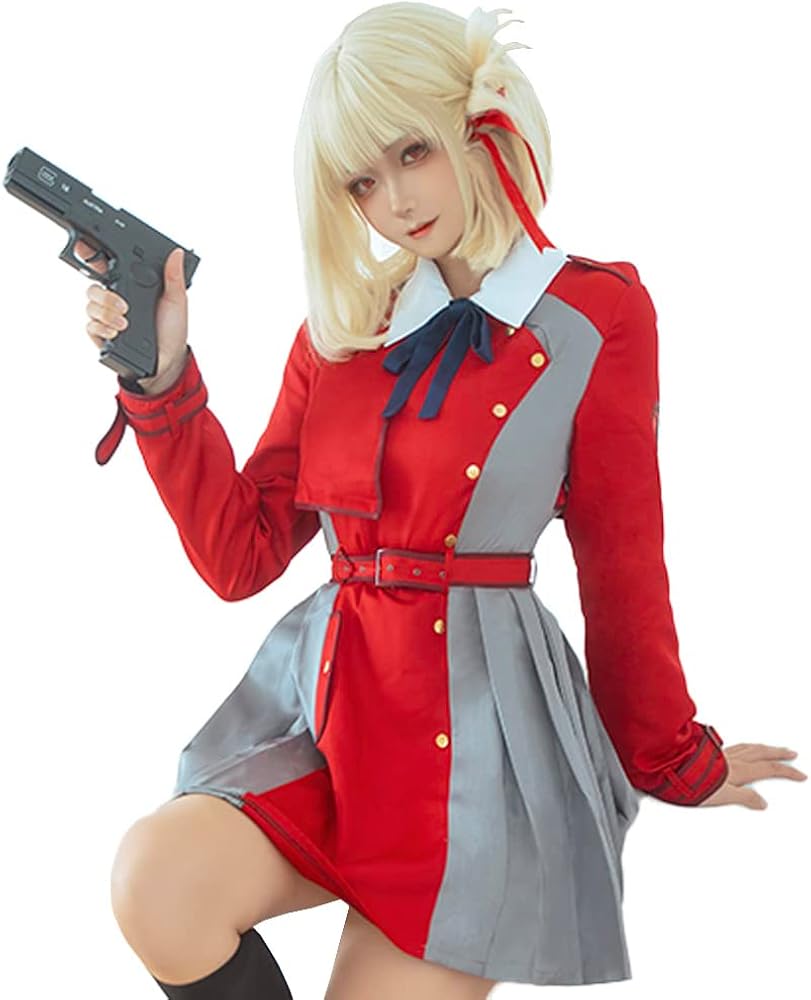 Amazon.co.jp: 錦木千束 コスプレ衣装 ウィッグ付き リコリス