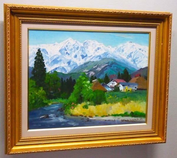 風景画 水彩版画 金色フレーム 風景画 水彩版画 金色フレーム 風景画