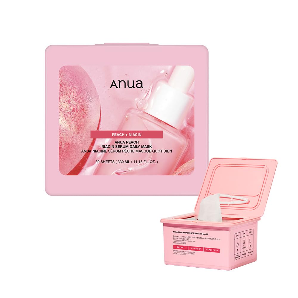 Amazon.co.jp: ANUA Peach Niacin Serum Daily Mask Pack 30 Sheets