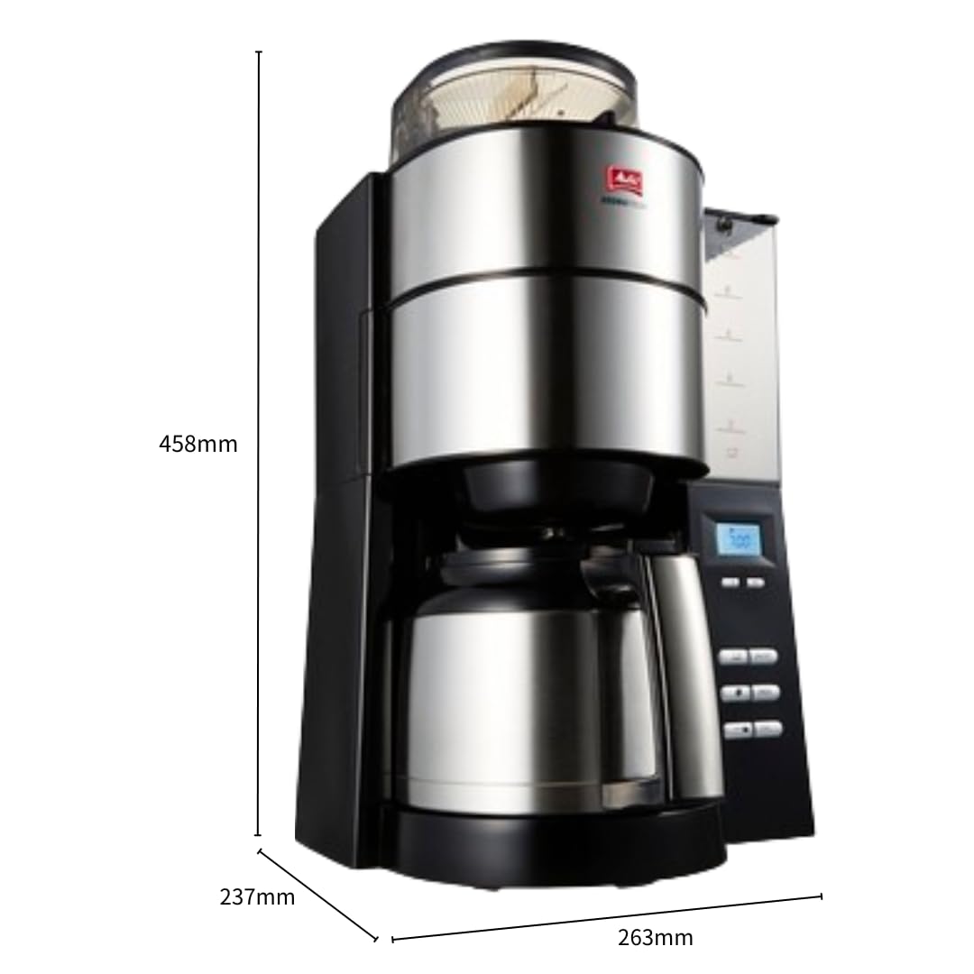 Amazon | メリタ(Melitta) 全自動 コニカル式 コーヒーメーカー ミル