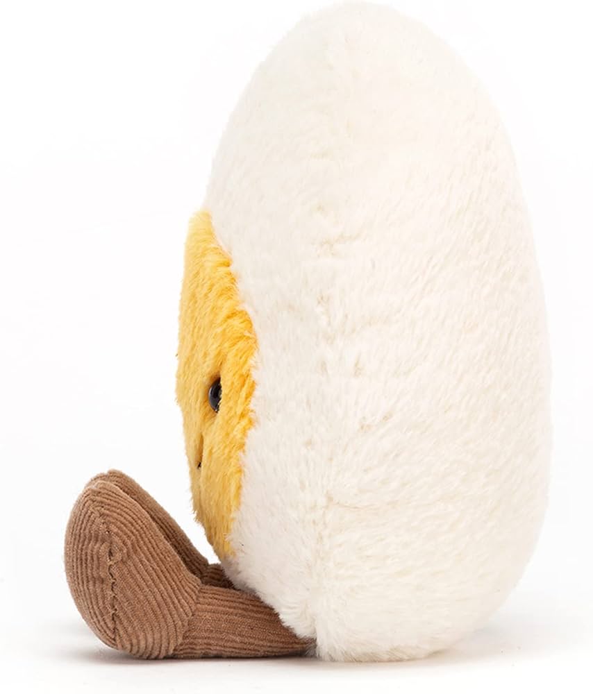 Amazon.com: Jellycat Amuseables Boiled Egg Happy Stuffed Toy