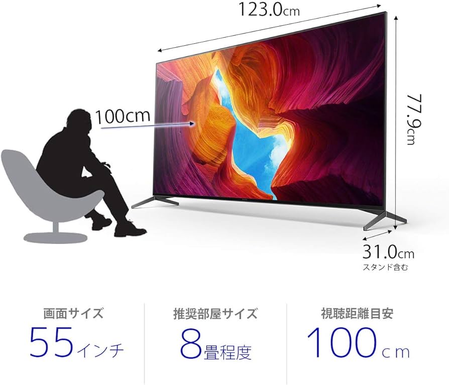SONY テレビ 55インチ 4K BRAVIA KJ-55X9500H