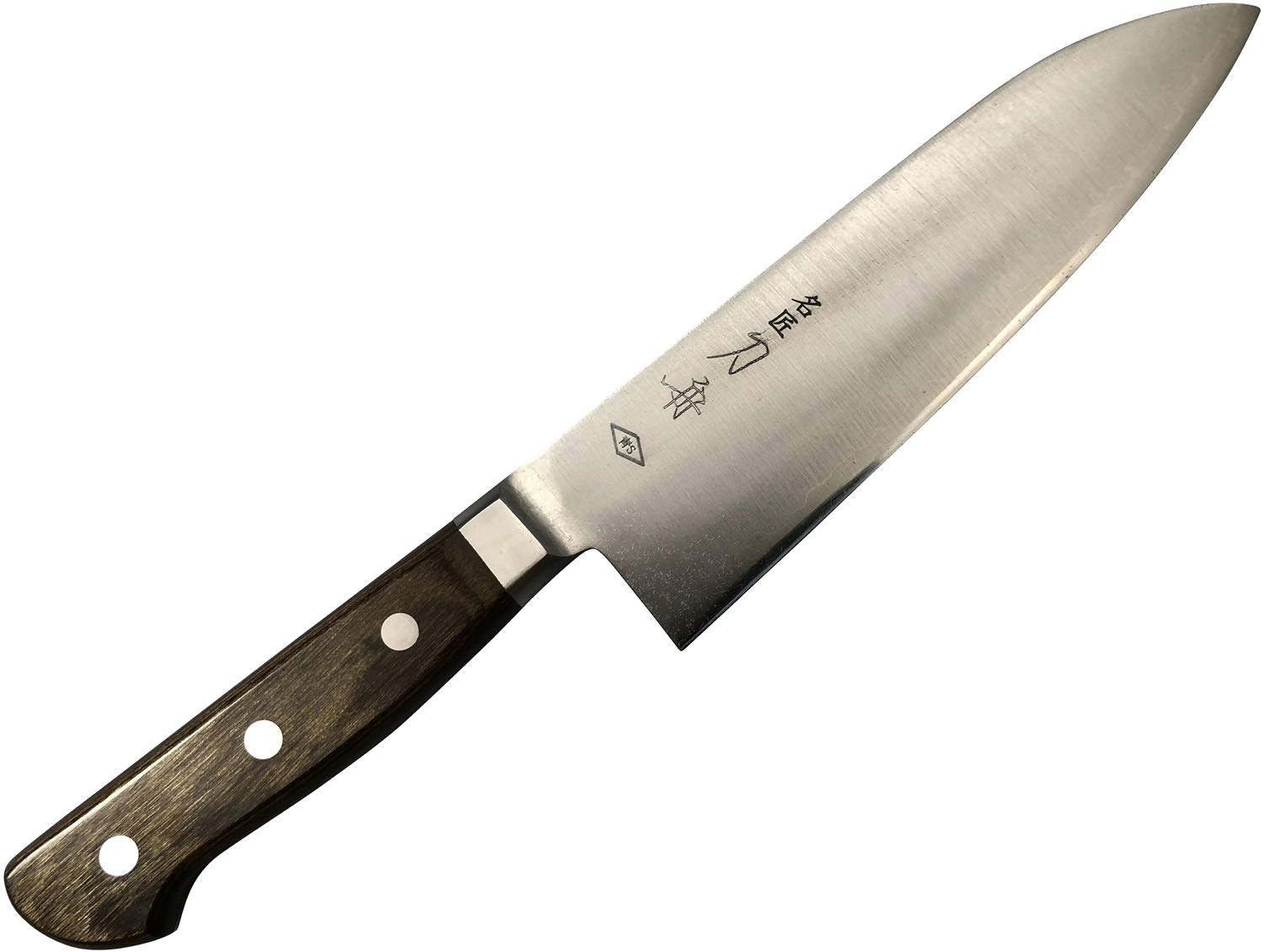 Amazon｜刀舟技研 三徳 包丁 (右利き用) 180mm 「 刀舟 青紙スーパー