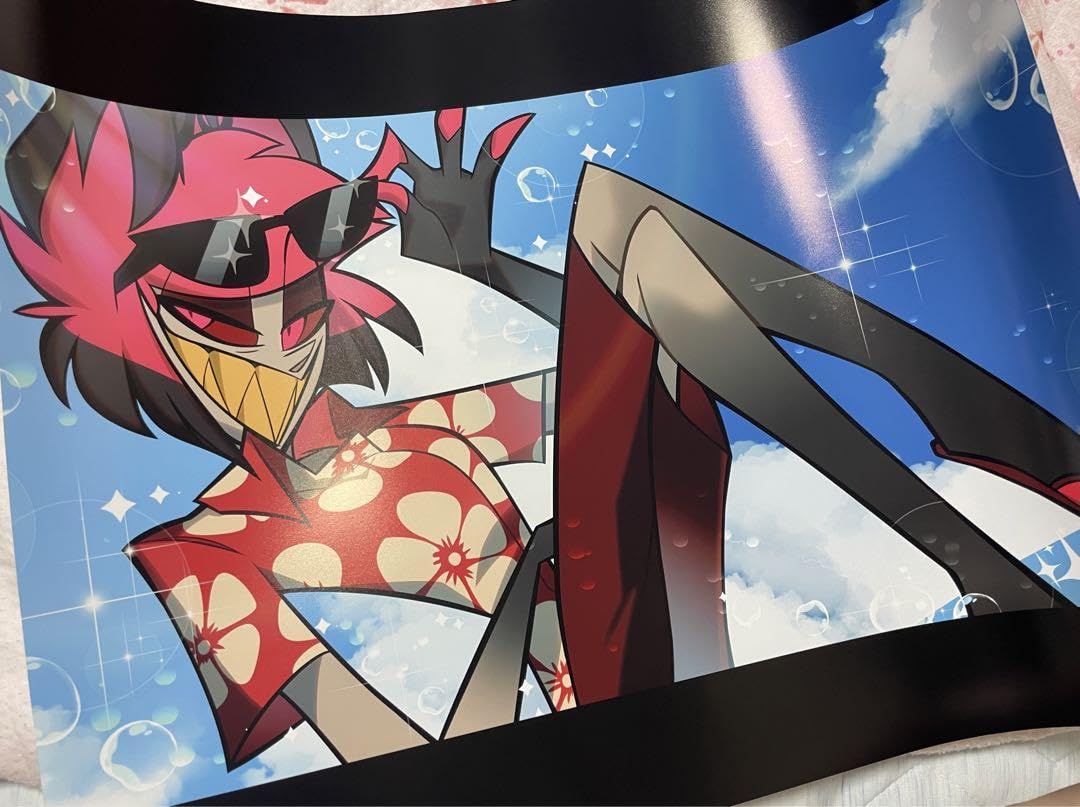 ハズビンホテル アラスター チャーリー 直筆サイン ポスター ハズビン