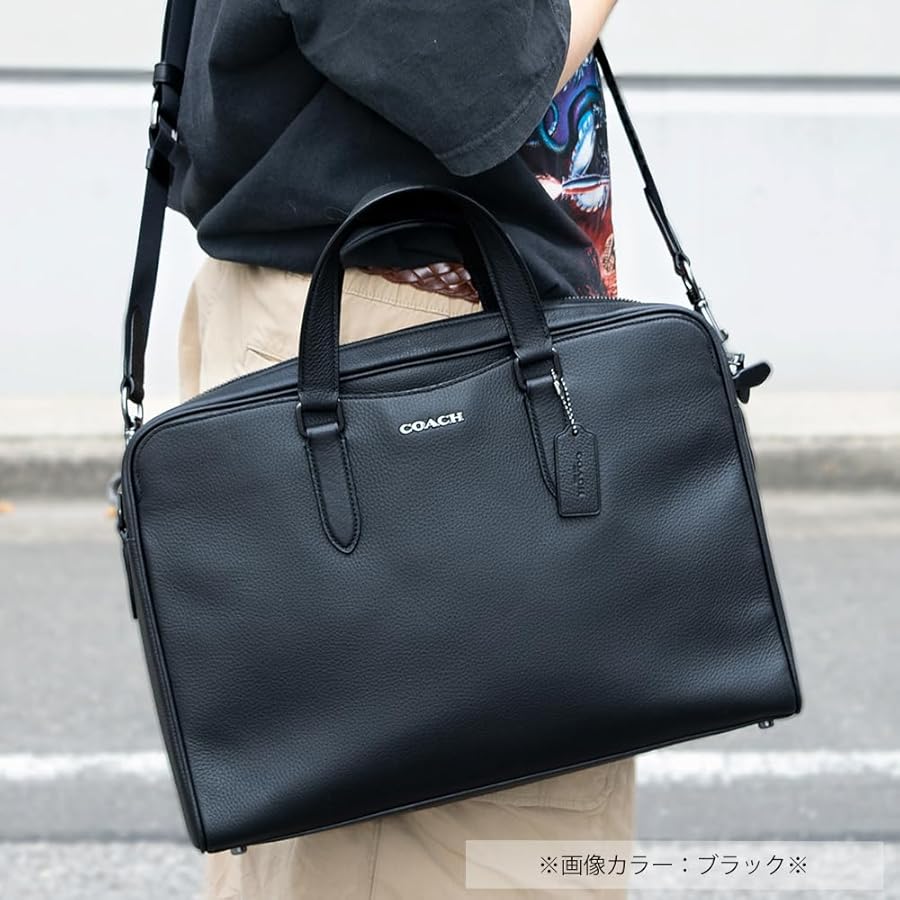 だいすけさん専用】COACH ブラックレザー ビジネスバッグ A4対応 美品