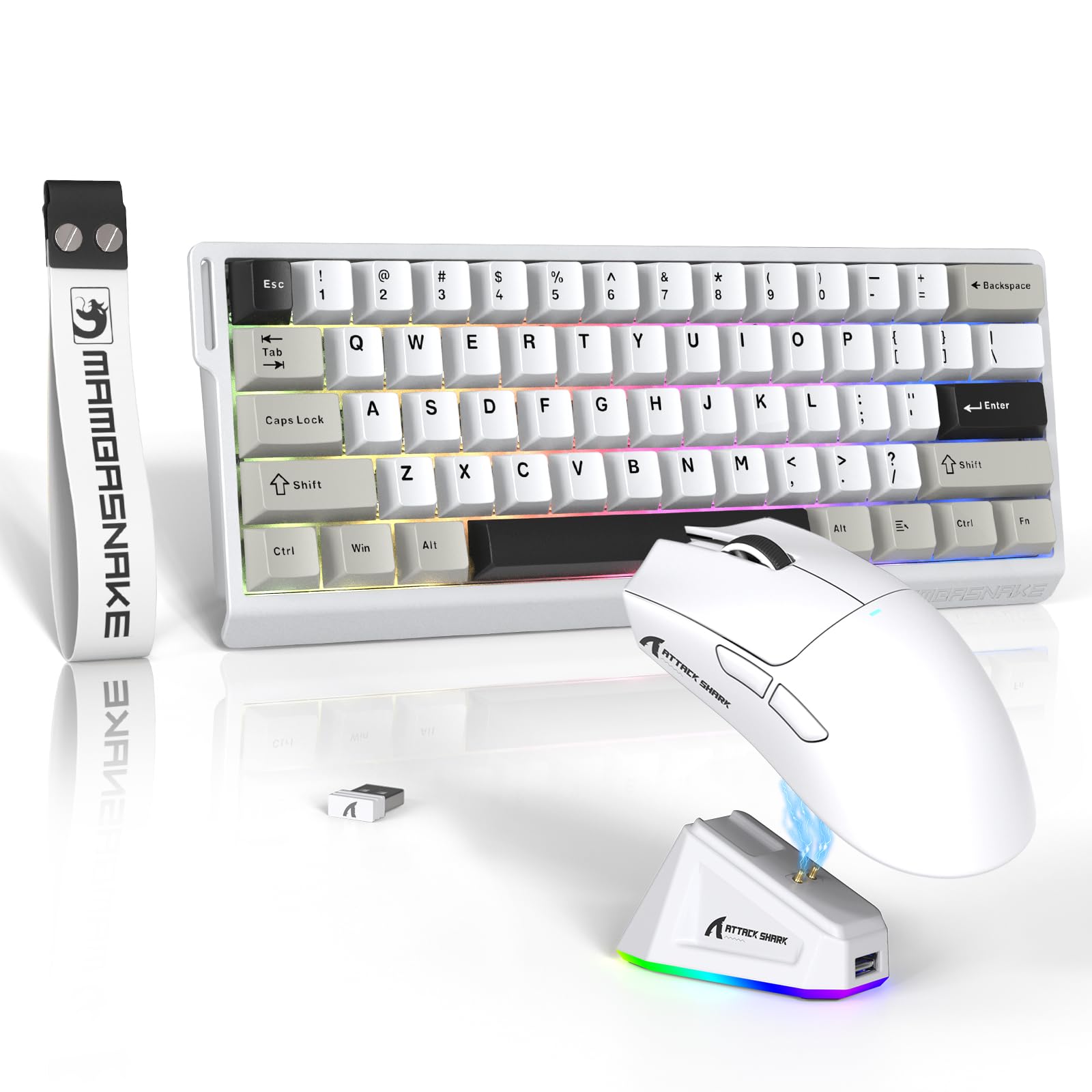 Amazon | 8000Hz ATTACK SHARK×MAMBASNAKE X60HE ラピッドトリガー搭載