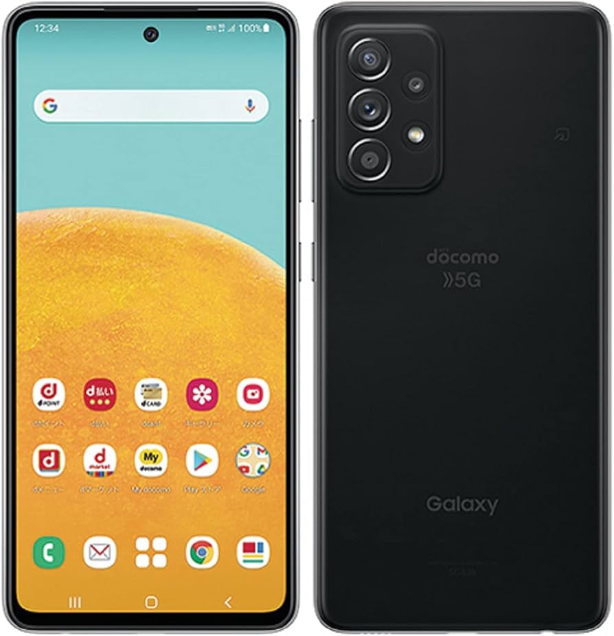 Amazon | ドコモ Galaxy A52 5G SC-53B オーサムブラック SIMロック