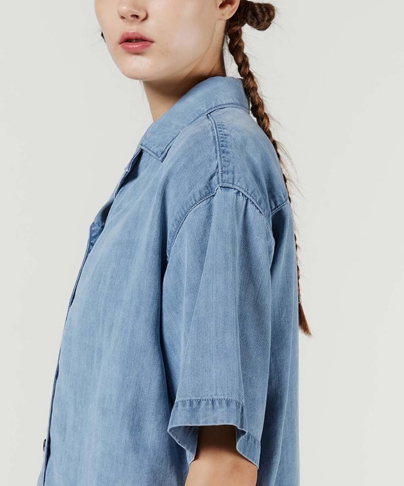 Amazon | [ダブルスタンダードクロージング] テンセルデニムシャツ