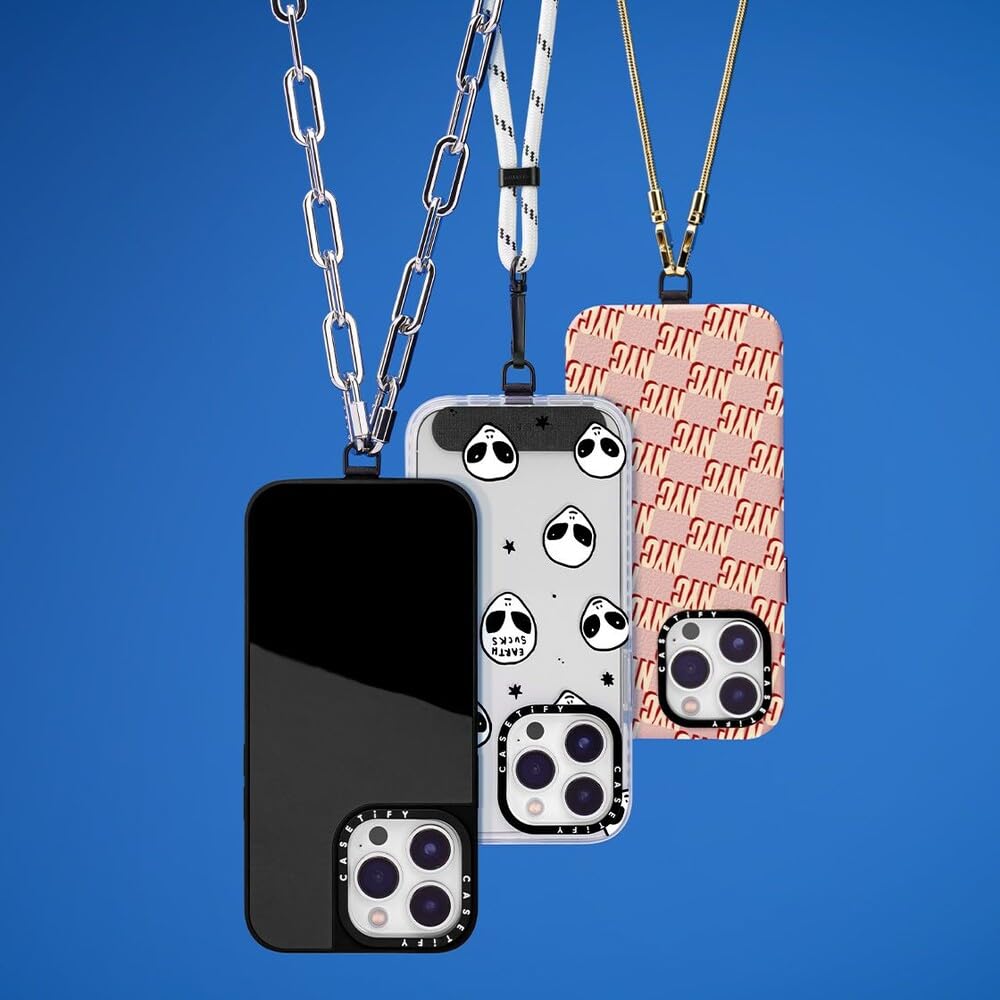 Amazon | CASETiFY メタルチェーン電話ストラップ - シルバー