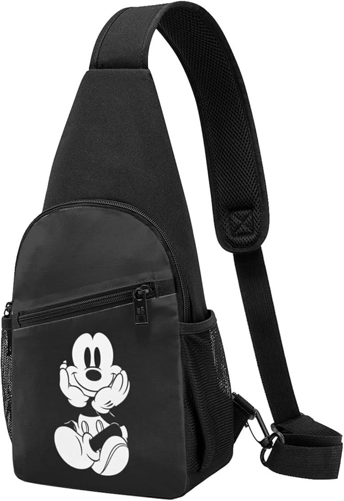 Amazon | ディズニー ミッキーマウス 斜め掛け ボディバッグ メンズ 大