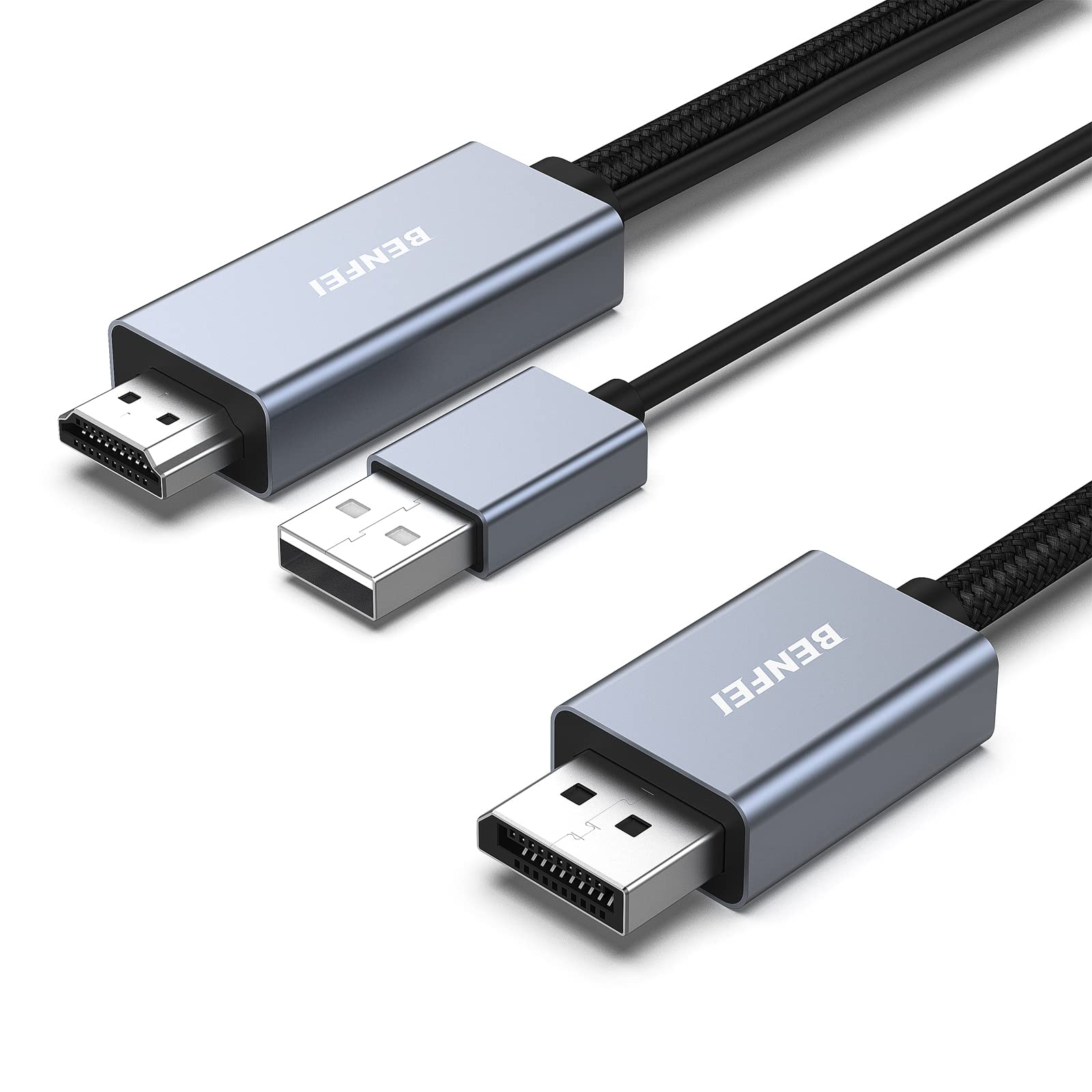 Amazon.co.jp: BENFEI HDMI - DisplayPort ケーブル、1.8M HDMI ソース