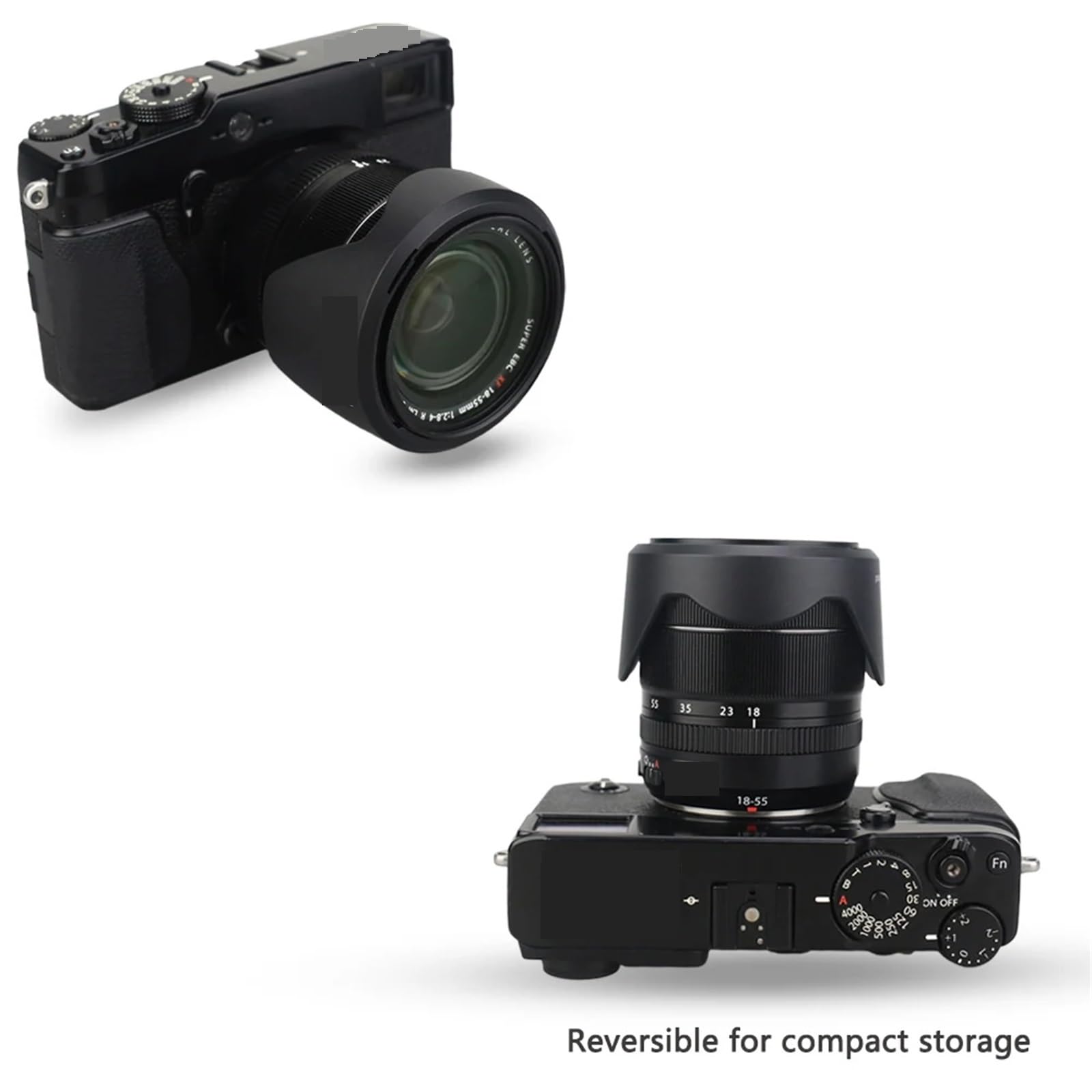 Amazon | レンズフード、for FUJINON XF14mm F2.8 R & XF18-55mm F2.8