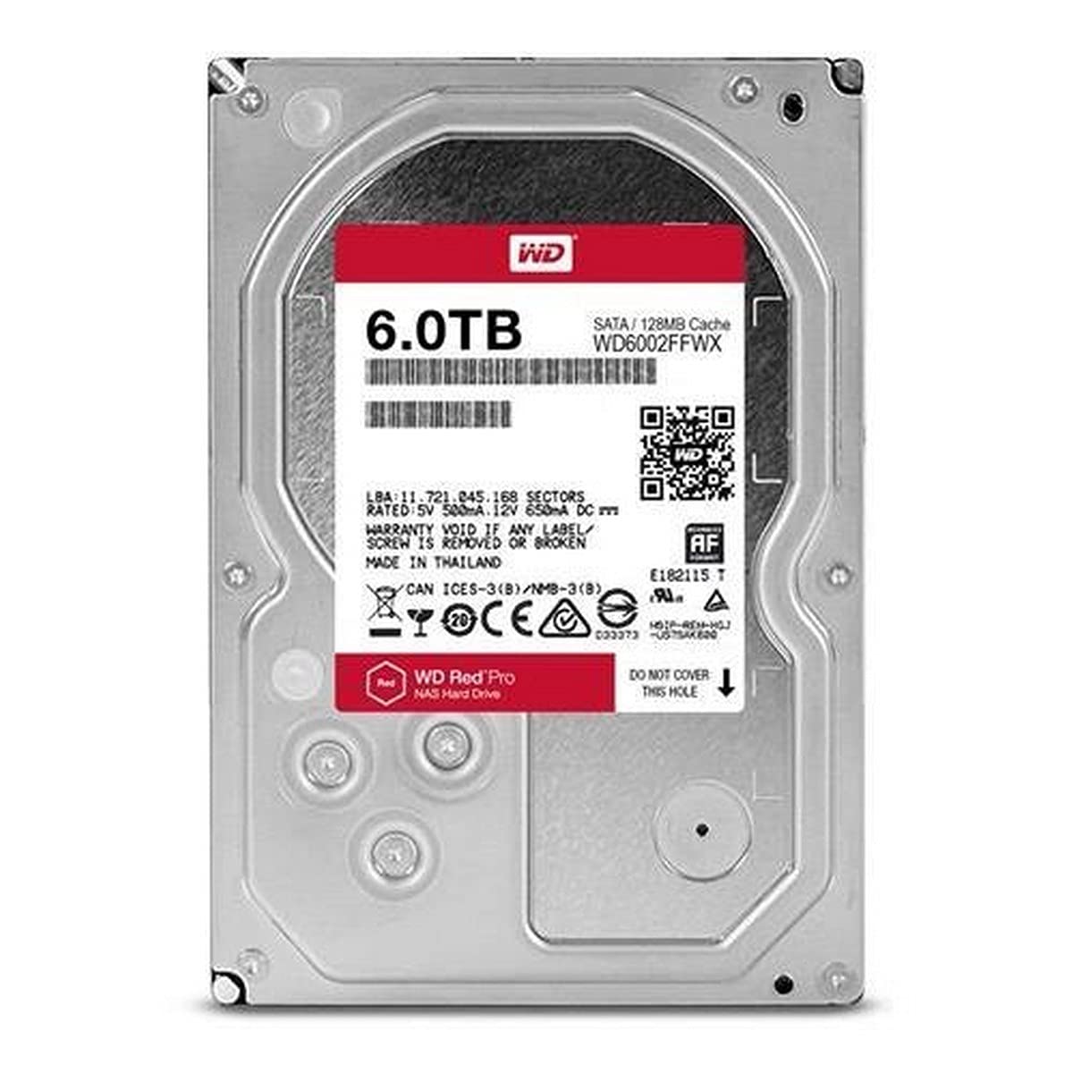 Amazon.com: WD Red Pro 6TB 3.5-Inch SATA III 7200rpm 128MB Cache