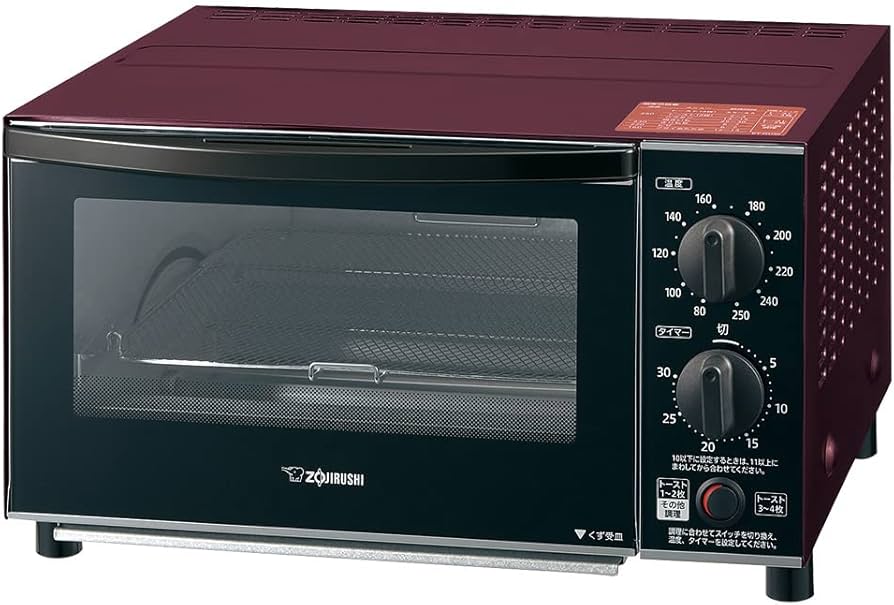 Amazon | 象印マホービン オーブントースター 4枚焼き ボルドー ET