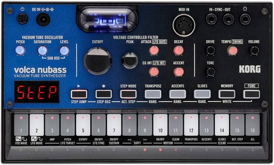 Amazon.co.jp: KORG シンセサイザー ベースマシン volca nubass 真空管