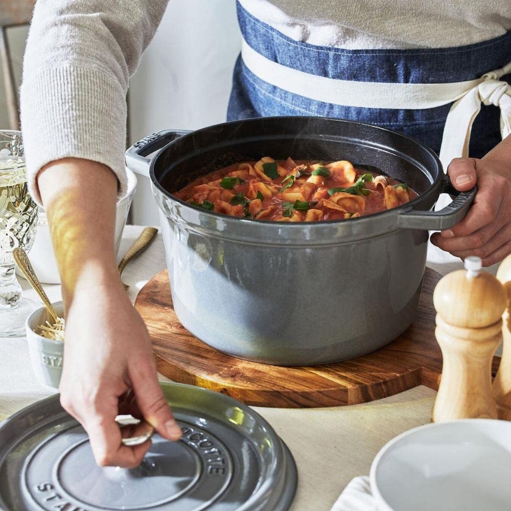 Amazon.co.jp: Staub ストウブ 「グランドココット グレー 24? 4.65L