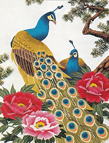 Amazon | 東京文化刺繍キット No456 くじゃくと牡丹（4号）（Bunka