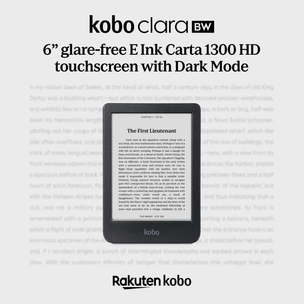 Amazon.com: Kobo Clara BW | eReader | 6” Glare-Free Touchscreen