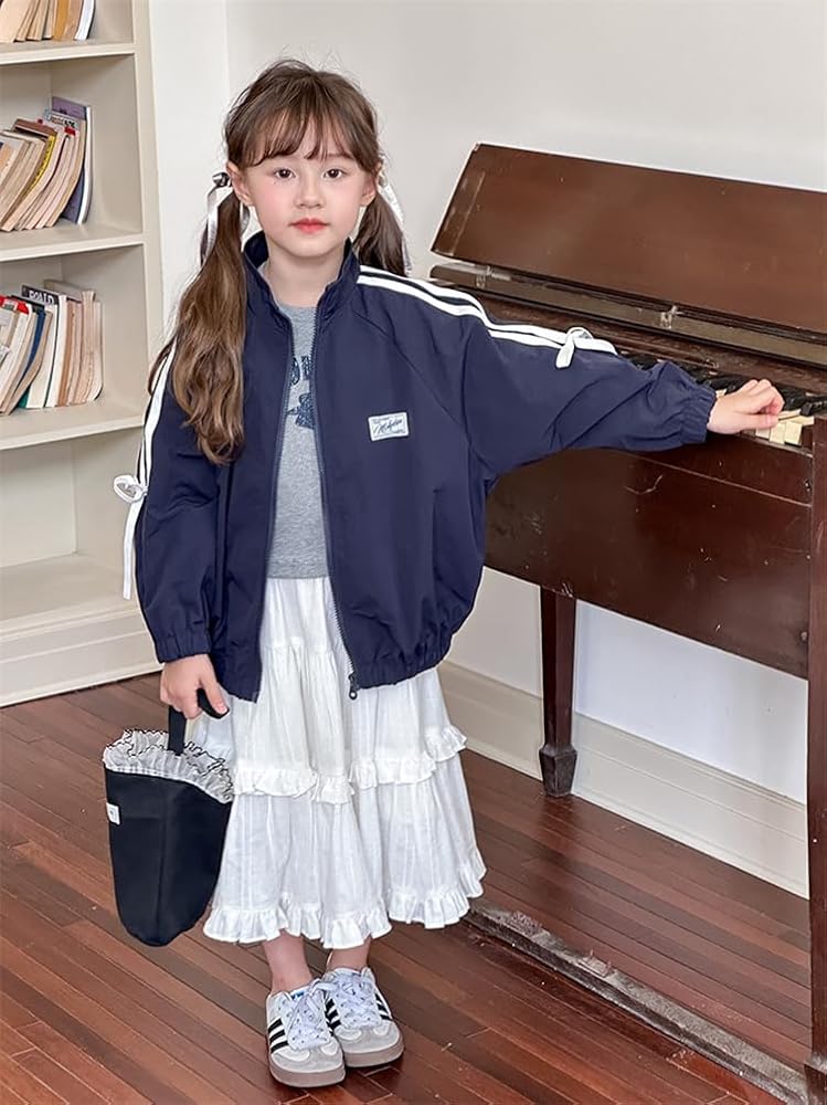 Amazon | [BLZXIAN] 子供服 ジャケット ウインドブレーカー 女の子