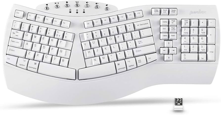 Amazon.com: Perixx Periboard-612 Wireless Ergonomic USB Split