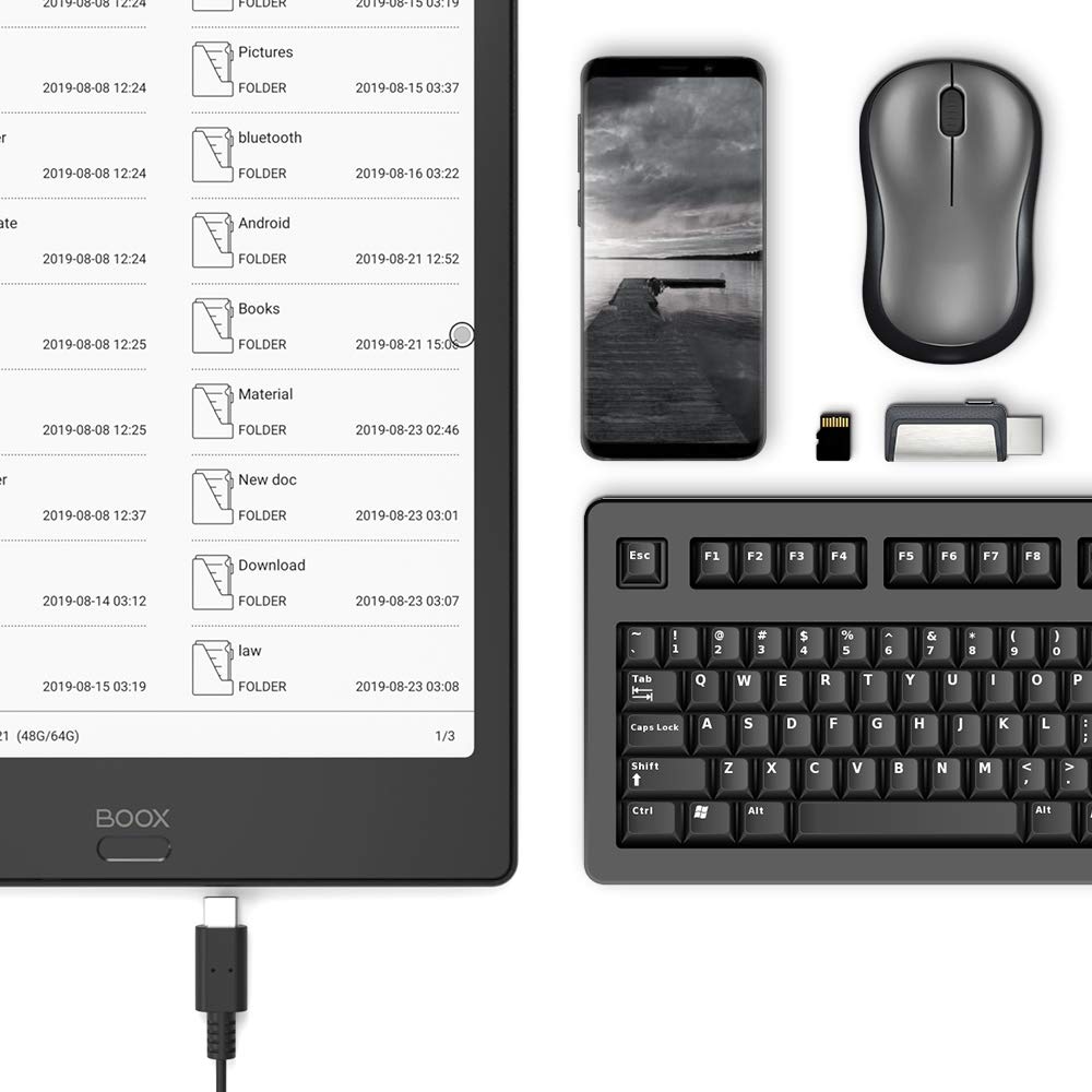 BOOX Max3 13.3 inch E-ink Tablet Black, Android 9.0 Touch Stylus