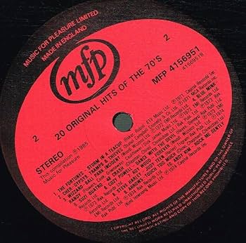 Amazon.com: 20 Original Hits Of The 70's - Various LP: CDs & Vinyl
