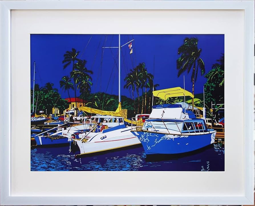 Amazon.co.jp: 鈴木英人◇【マリンウィスパー】◇アートプリント◇額装