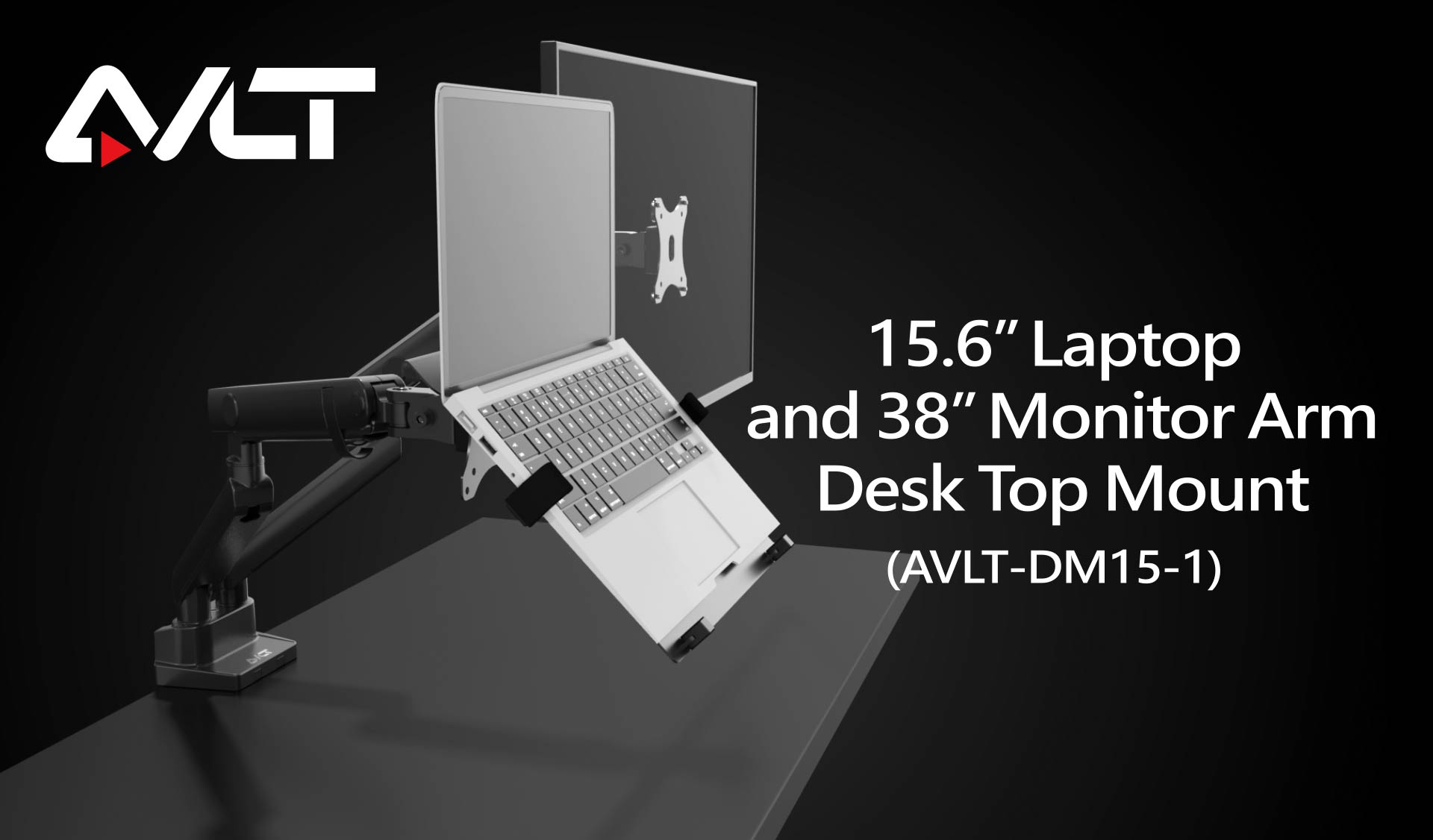 511292 AVLT avlt-dm15-1ノートパソコン ディスプレイアーム 未使用 未