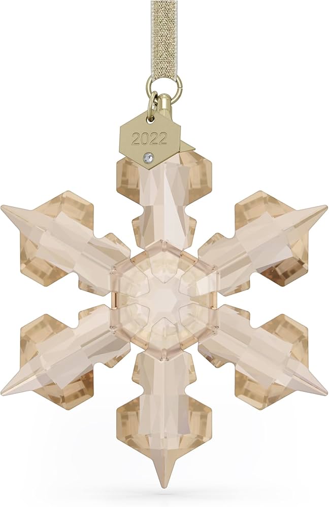 Amazon.com: Swarovski Annual Edition Snowflake Ornament, Gold-Tone