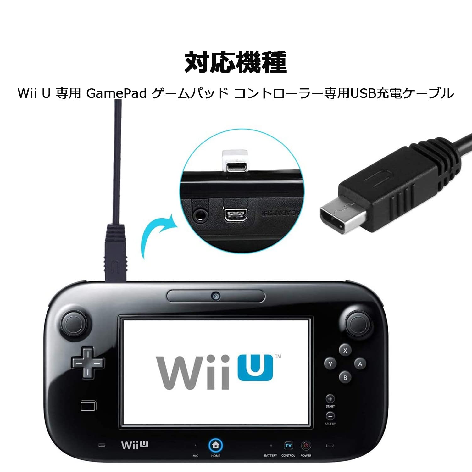 Wii U 本体カセット二個付き、充電器も Wii U 本体カセット二個