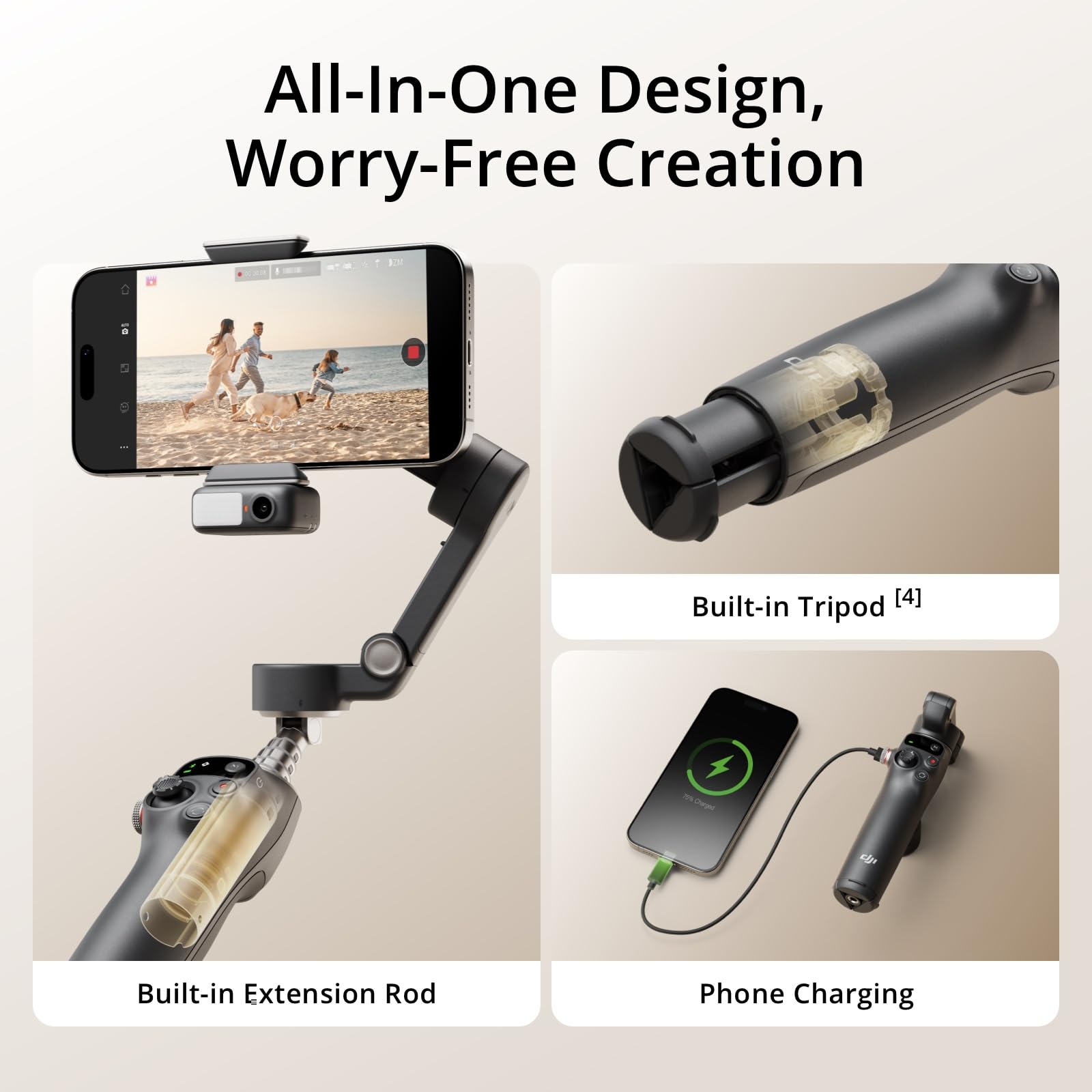Amazon.com: DJI Osmo Mobile 7P Gimbal Stabilizer for Smartphone 3