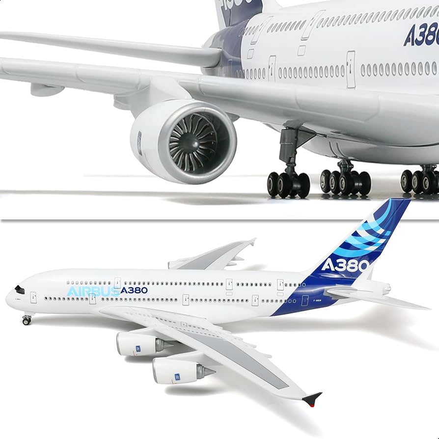 Amazon.co.jp: QIYUMOKE A380 プロトタイプ 1/160 大型飛行機モデル