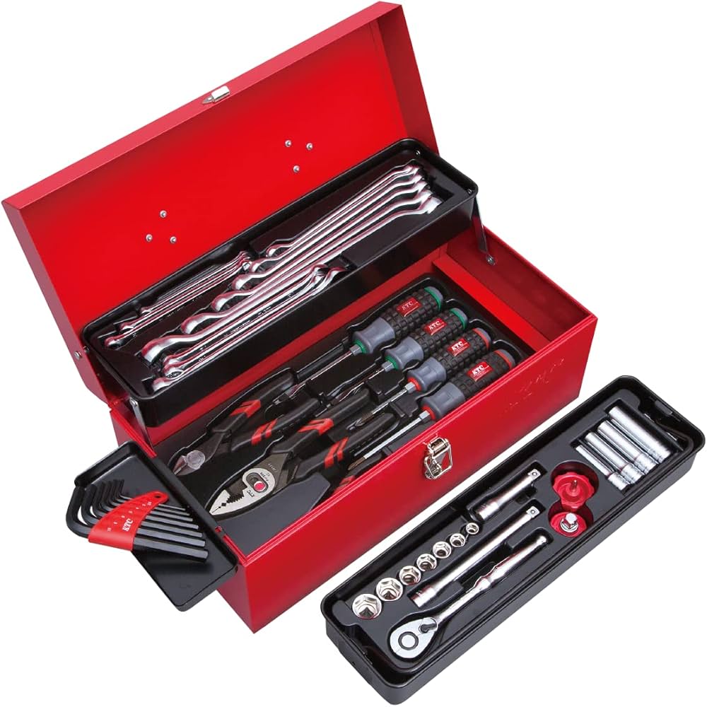 Amazon | 京都機械工具(KTC) 9.5sq.工具セット(型開きメタルケース)43