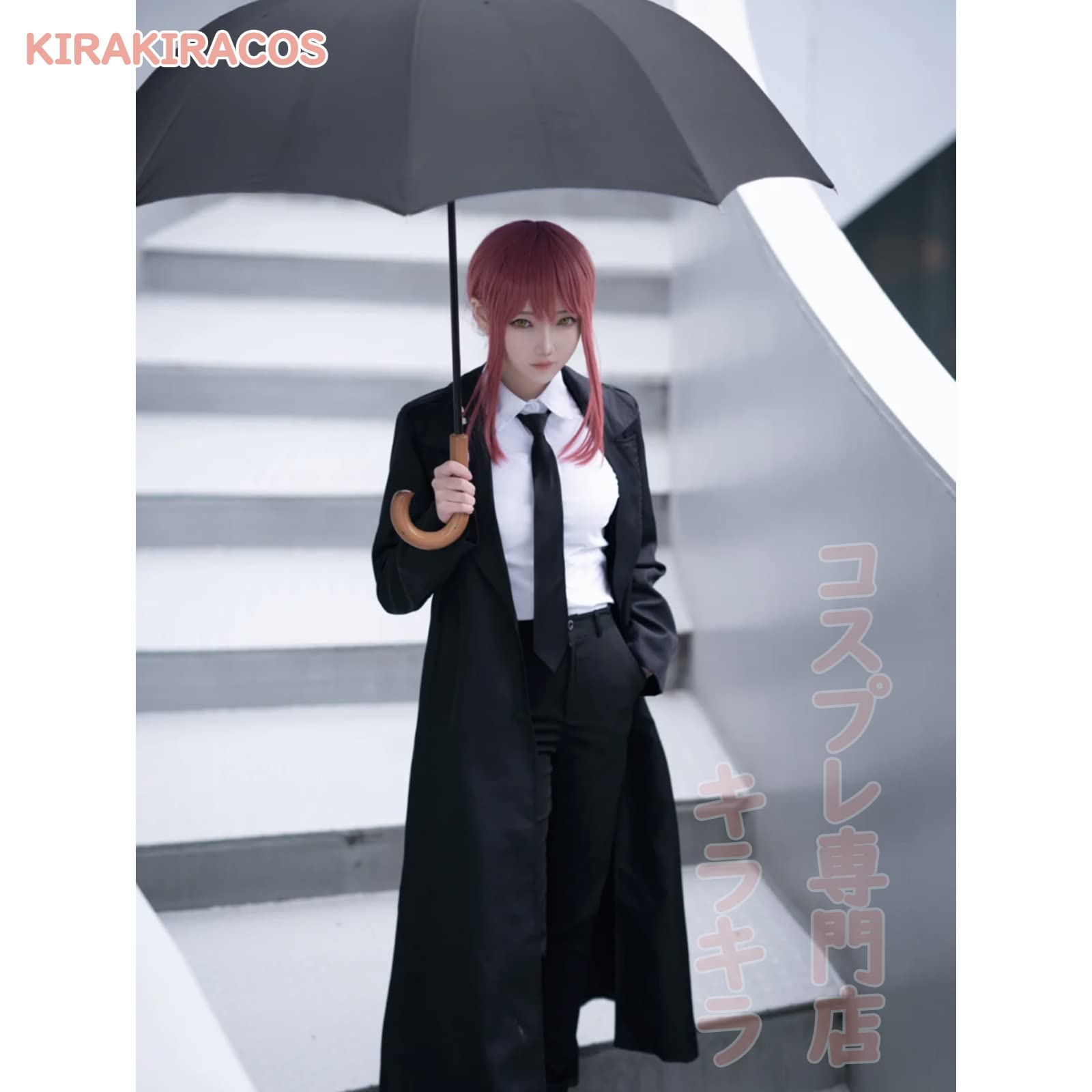 Amazon.co.jp: チェンソーマン マキマ コスプレ 衣装 ウィッグ 靴 追加