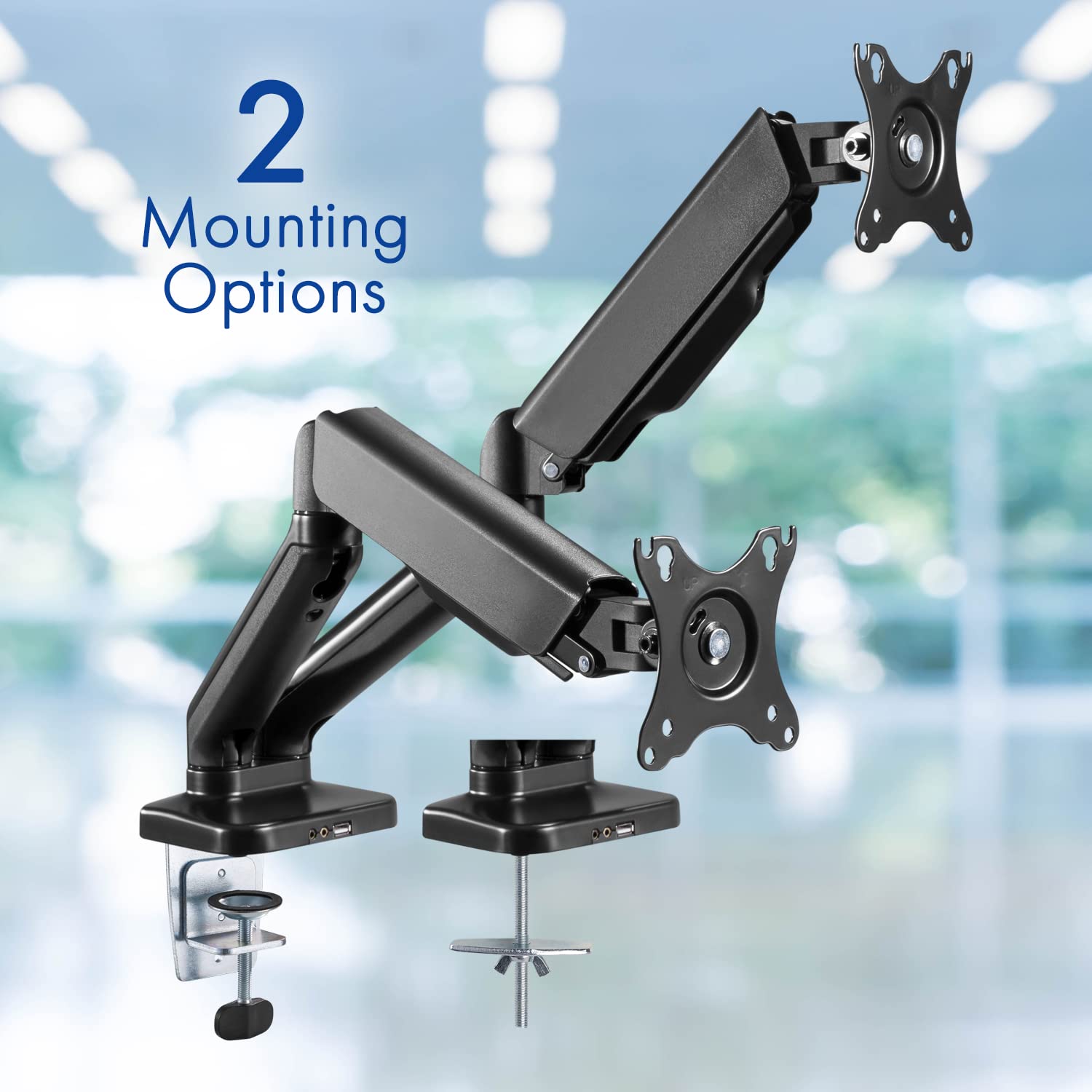 Amazon.com: Stellar Mounts Dual Spring LCD Monitor Arms with USB