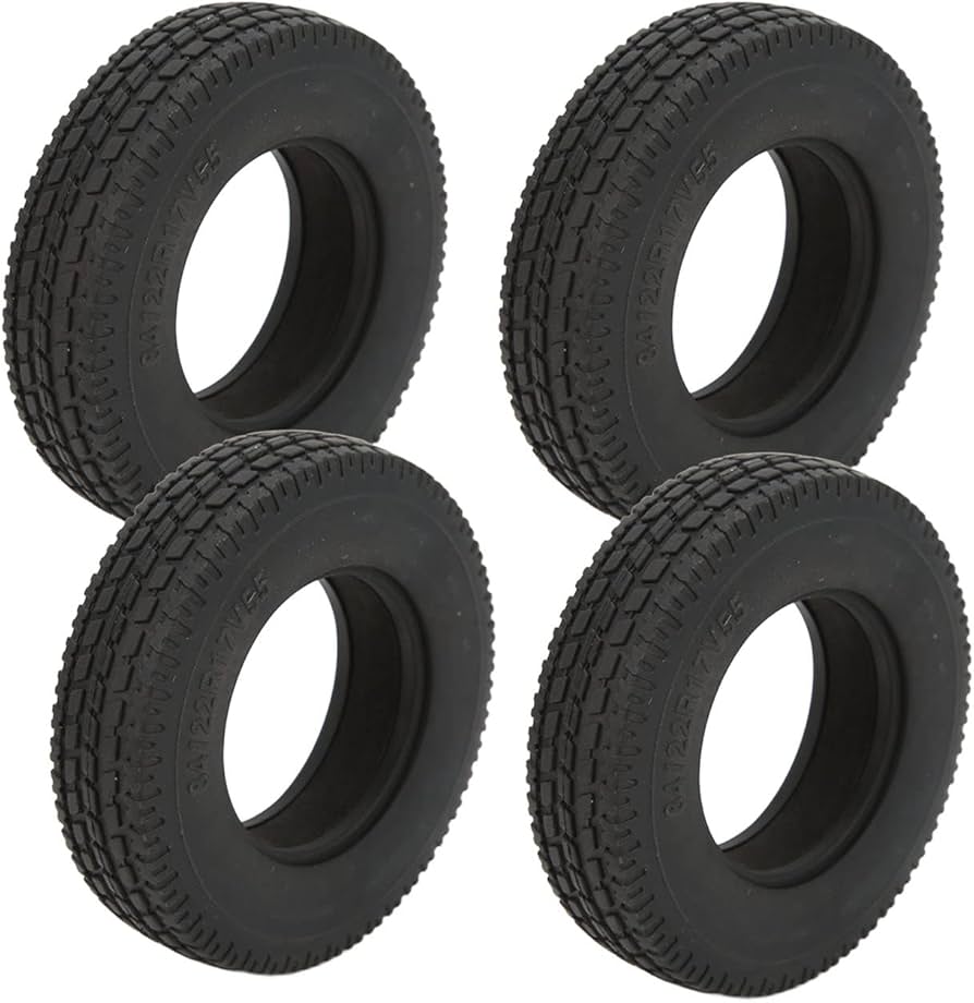 Amazon.co.jp: RC 22mm幅ホイールタイヤ、タミヤ1/14RCトレーラー用の
