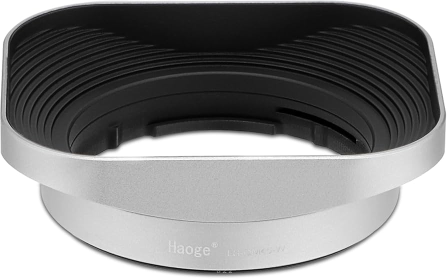 Amazon.com : Haoge LH-OM45-W Metal Square Lens Hood for Olympus M