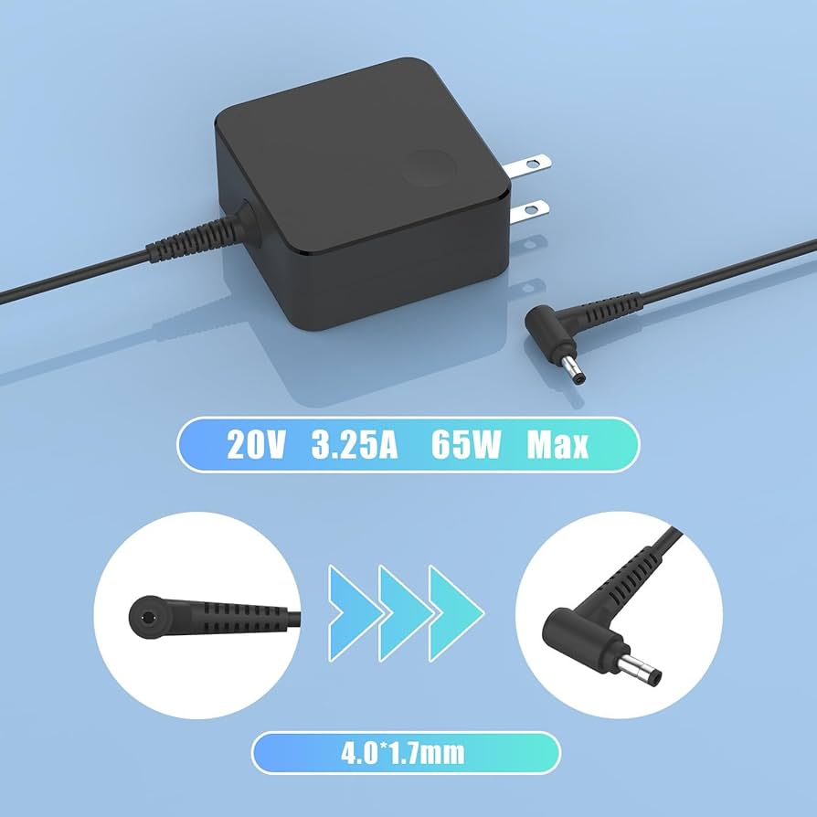 Amazon.com: 65W Round tip Charger for Lenovo V14 V15 V17 G2 G3 G4