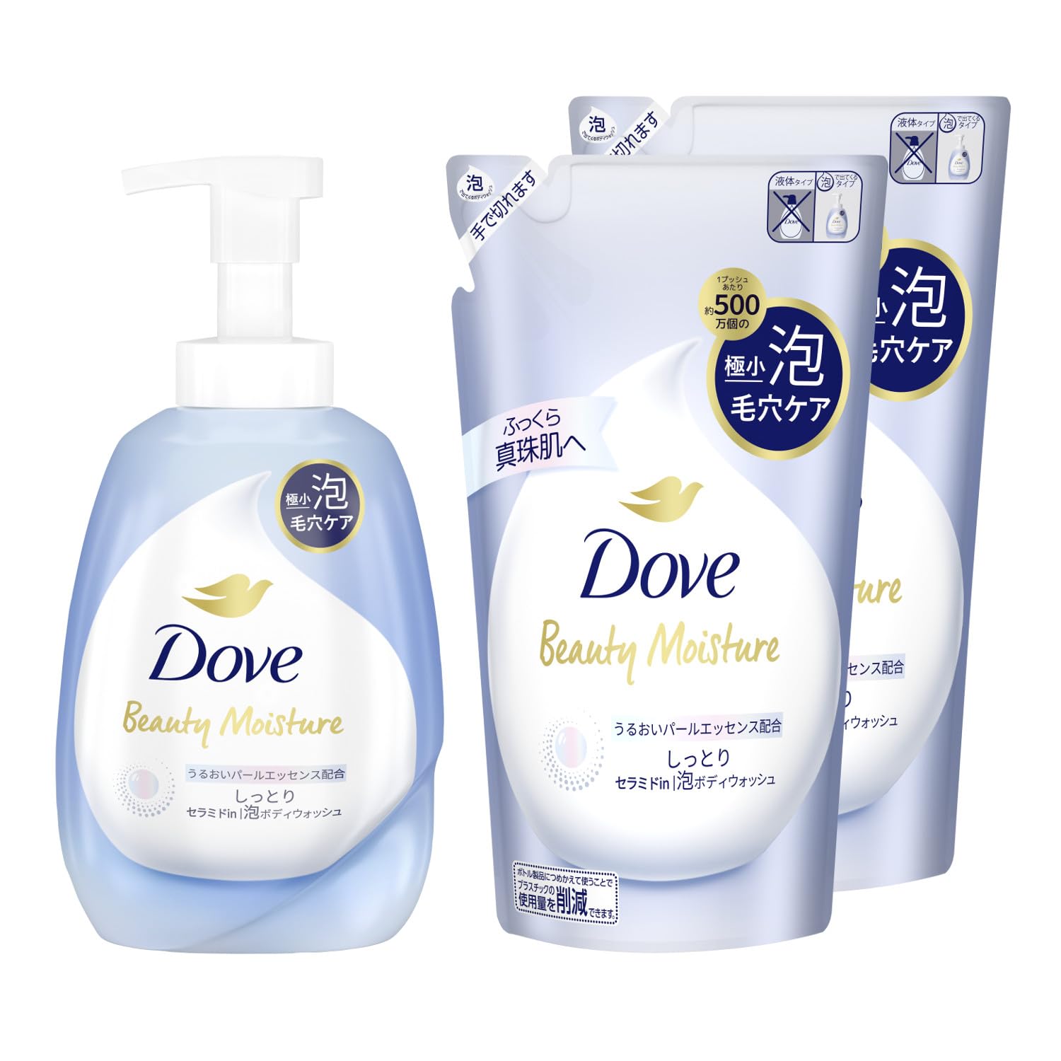 Amazon | Dove(ダヴ) ビューティーモイスチャー 泡ボディウォッシュ