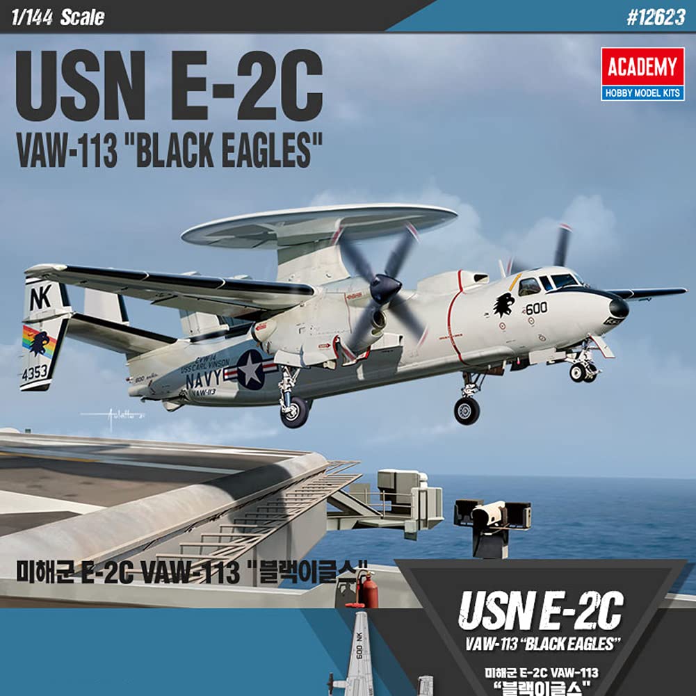 Amazon.com: Academy 1/144 US Navy E-2C Hawkeye VAW-113 Black
