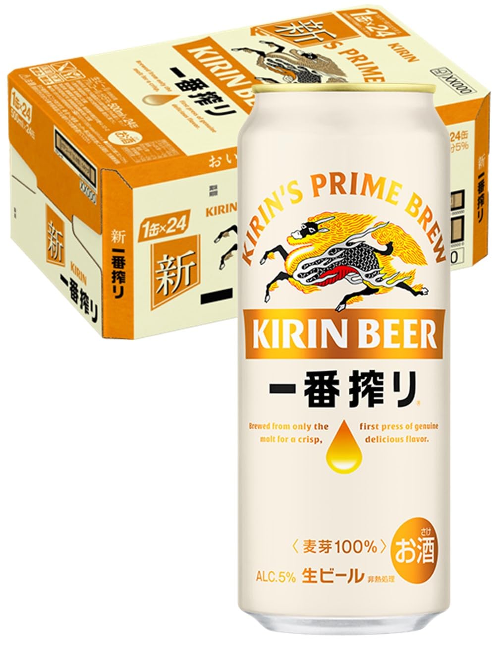 Amazon.co.jp: 一番搾り キリン ビール500ml×24本 生ビール : 食品