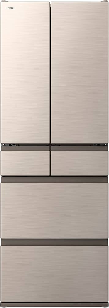 Amazon | 日立 冷蔵庫 幅65cm 540L フレンチドア R-HW54S N ハーモニー