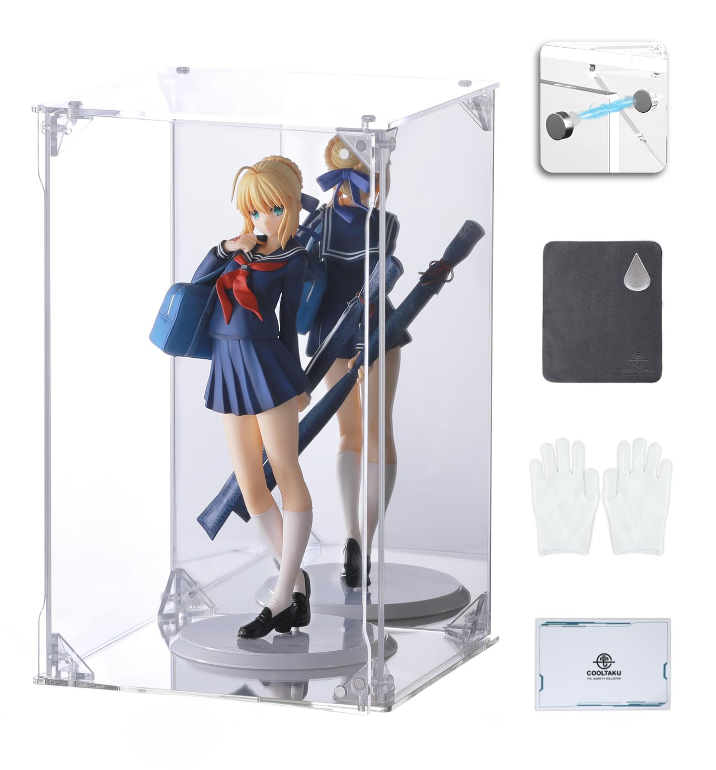 Amazon.co.jp: COOLTAKU フィギュアケース アクリル UVカット 台座
