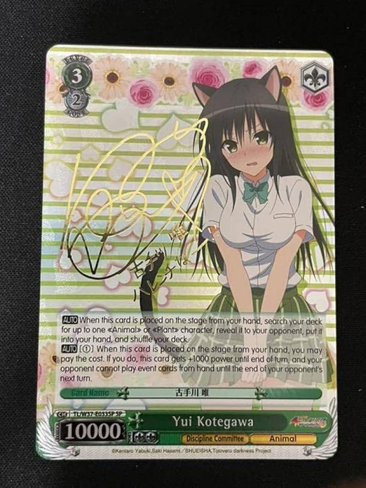 Amazon.co.jp: 美ヴァイス WS Toloveる 英語 サイン SP 古手川 唯 : ホビー