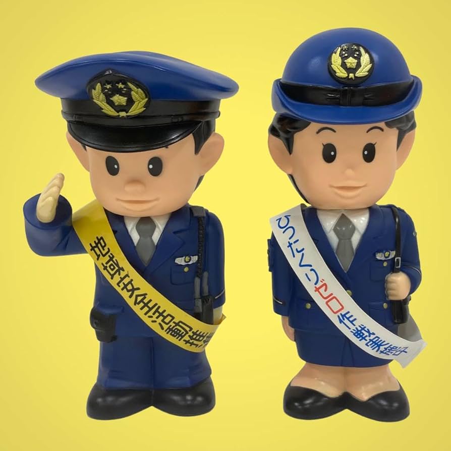 Amazon.co.jp: わたしたちの街のおまわりさん人形 埼玉警察 貯金箱