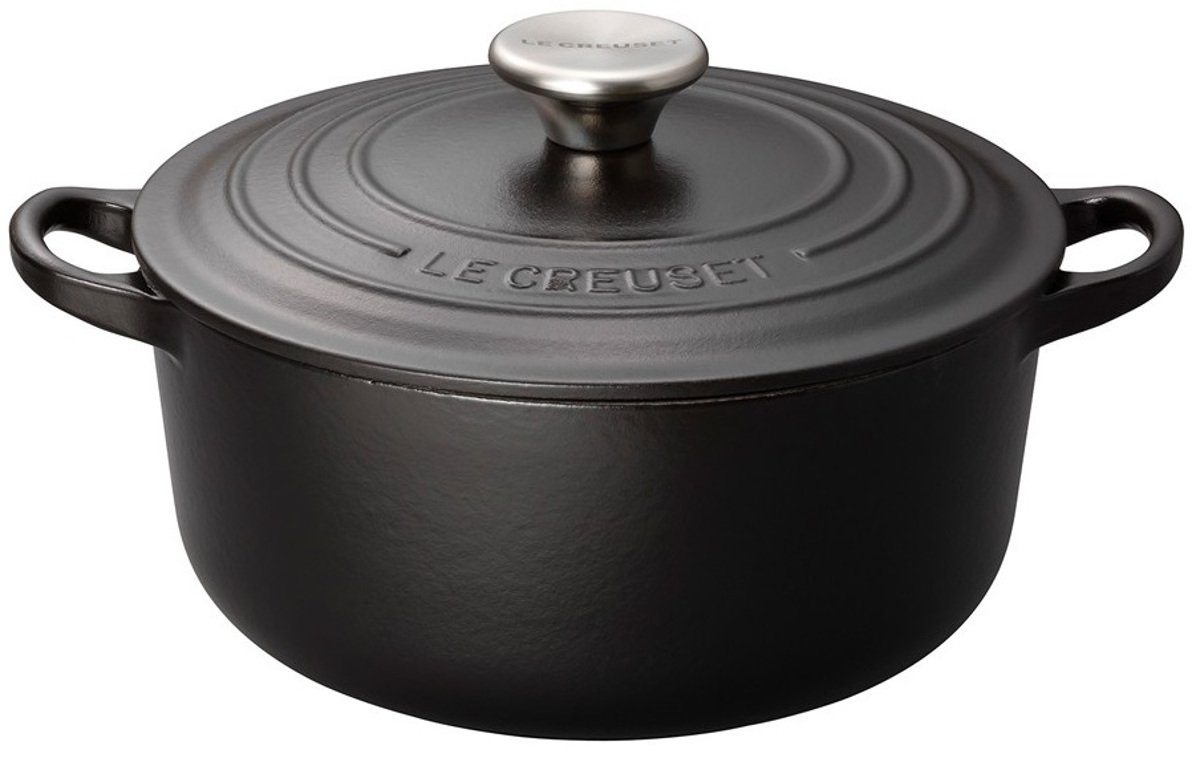 Amazon｜ルクルーゼ ココット ロンド ホーロー 鍋 IH 対応 24cm マット