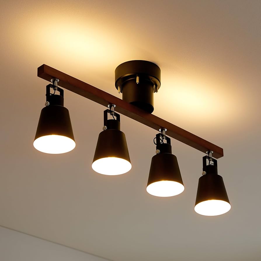 Amazon.co.jp : LOWYA ロウヤ シーリングライト 4灯 led スポット